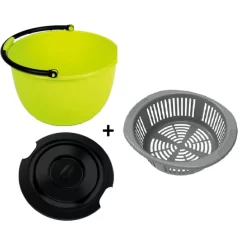 CAMP4 Seau Avec Couvercle Et égouttoir