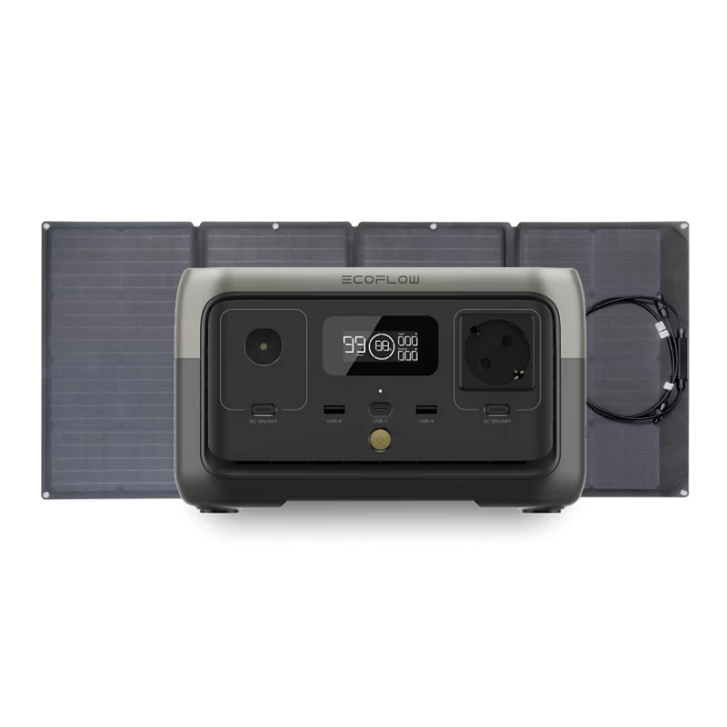 ECOFLOW River 2 256 Wh + Panneau Solaire 110 W