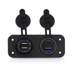 EM Prise 2 X USB2 + USB QC3 + Type C PD