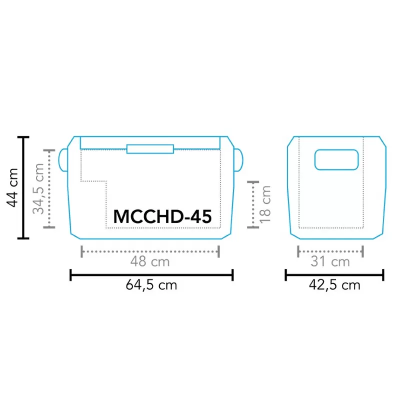 MESTIC Cool Box MCCHD-45 AC/DC – Image 3