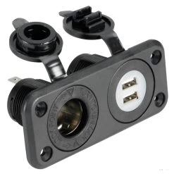OSCULATI Prise Double USB + Allume-cigare
