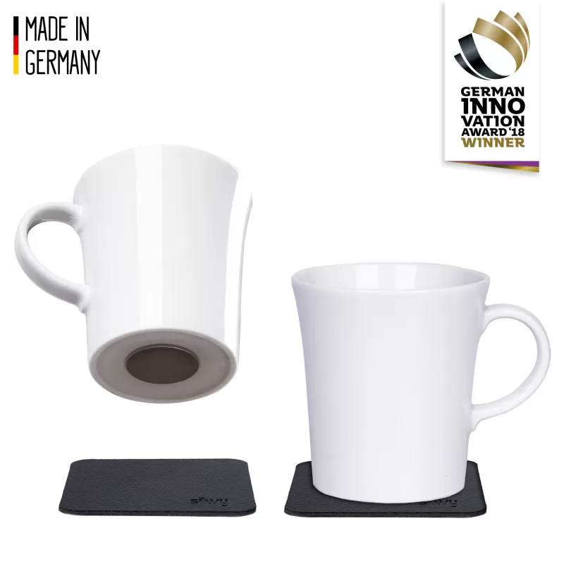 SILWY Lot De 2 Tasses Magnétiques